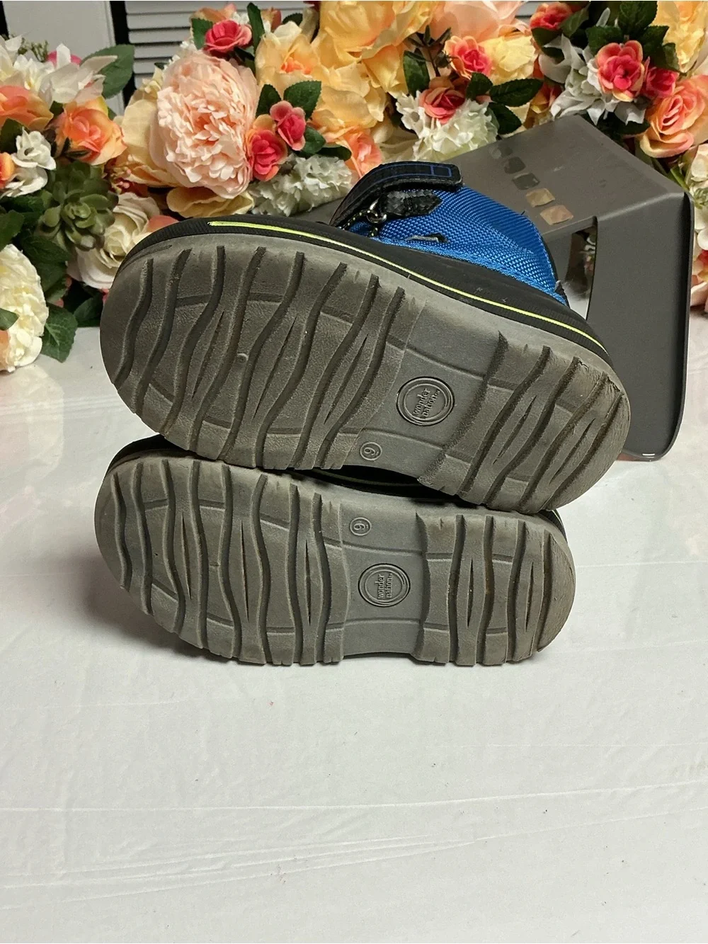 3/$20 Bundle 🌈 Wonder Nation Toddler Snow Boots Size 9 Thinsulate Blue